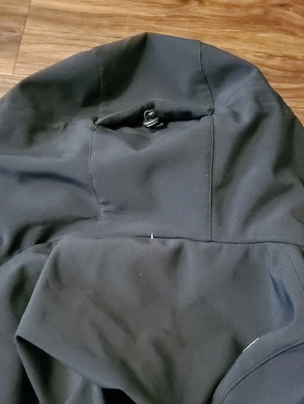 Volcom Nimbus Black Hooded Zip Jacket with Stud Detailing